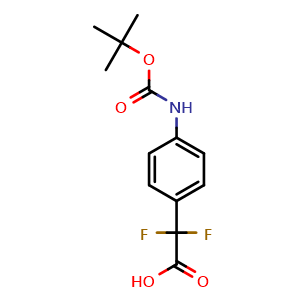 2-(4-((tert-Butoxycarbonyl)amino)phenyl)-2,2-difluoroacetic acid