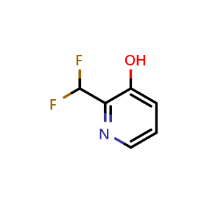 Chemical structure of 2-(Difluoromethyl)pyridin-3-ol , CAS 1805301-68-1, AChemBlock Y223001