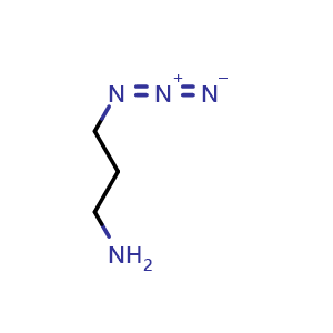 Chemical structure of 3-Azidopropylamine , CAS 88192-19-2, AChemBlock Y223046