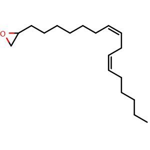 Chemical structure of 2-((7Z,10Z)-hexadeca-7,10-dien-1-yl)oxirane , CAS 1883429-78-4, AChemBlock Y223048