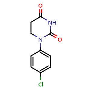 Chemical structure of 1-(4-Chlorophenyl)dihydro-2,4(1H,3H)-pyrimidinedione , CAS 15533-94-5, AChemBlock Y223056