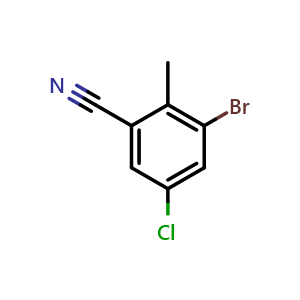 3-Bromo-5-chloro-2-methylbenzonitrile