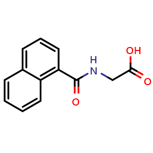 Chemical structure of (1-Naphthoyl)glycine , CAS 75446-60-5, AChemBlock Y223132