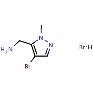 (4-Bromo-1-methyl-1H-pyrazol-5-yl)methanamine (hydrobromide)