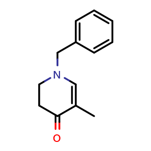 Chemical structure of 1-Benzyl-5-methyl-2,3-dihydropyridin-4(1H)-one , CAS 2939000-30-1, AChemBlock Y223196