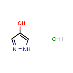 Chemical structure of 1H-Pyrazol-4-ol hydrochloride , CAS 1803591-08-3, AChemBlock Y223219