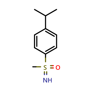 Chemical structure of Imino(4-isopropylphenyl)(methyl)-l6-sulfanone , CAS 1085526-18-6, AChemBlock Y223236