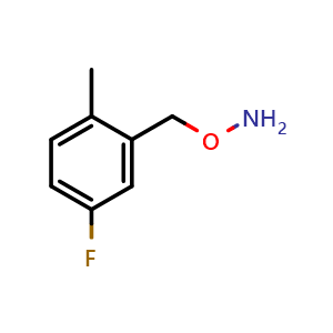 Chemical structure of O-(5-Fluoro-2-methylbenzyl)hydroxylamine , CAS 854382-99-3, AChemBlock Y223336