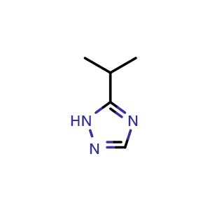 Chemical structure of 5-Isopropyl-1H-1,2,4-triazole , CAS 23161-10-6, AChemBlock Y223342