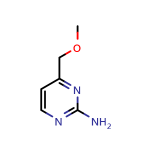 Chemical structure of 4-(Methoxymethyl)-2-pyrimidinamine , CAS 127958-17-2, AChemBlock Y223350