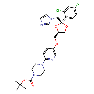 tert-Butyl 4-(5-(((2S,4R)-2-((1H-imidazol-1-yl)methyl)-2-(2,4-dichlorophenyl)-1,3-dioxolan-4-yl)methoxy)pyridin-2-yl)piperazine-1-carboxylate