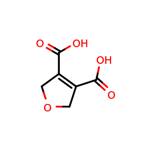 Chemical structure of 2,5-Dihydro-3,4-furandicarboxylic acid , CAS 57595-25-2, AChemBlock Y223486
