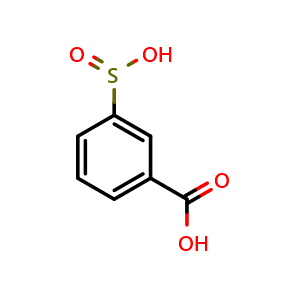 Chemical structure of 3-Sulfinobenzoic acid , CAS 15451-00-0, AChemBlock Y223511