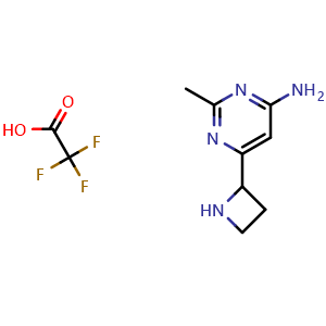 6-(Azetidin-2-yl)-2-methylpyrimidin-4-amine 2,2,2-trifluoroacetate
