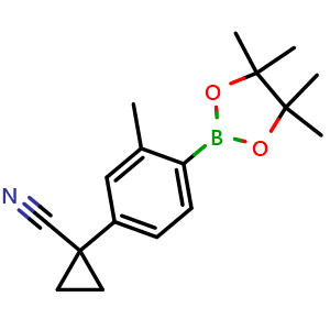 1-(3-Methyl-4-(4,4,5,5-tetramethyl-1,3,2-dioxaborolan-2-yl)phenyl)cyclopropanecarbonitrile