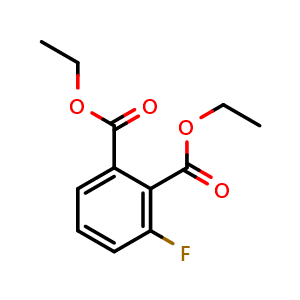 Chemical structure of Diethyl 3-fluorophthalate , CAS 65610-10-8, AChemBlock Y223556
