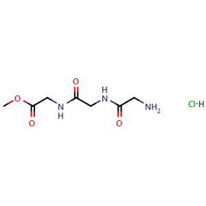 Chemical structure of Methyl glycylglycylglycinate hydrochloride , CAS 39692-67-6, AChemBlock Y223568