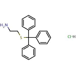 Chemical structure of 2-(Tritylthio)ethanamine hydrochloride , CAS 15297-43-5, AChemBlock Y223616