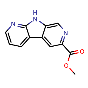 Chemical structure of Methyl 9h-pyrrolo[2,3-b:5,4-c']dipyridine-6-carboxylate , CAS 946051-44-1, AChemBlock Y223628