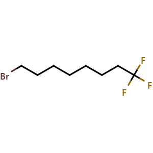 Chemical structure of 8-Bromo-1,1,1-trifluorooctane , CAS 407-67-0, AChemBlock Y223664