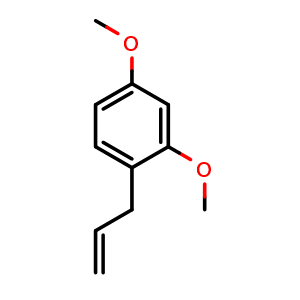 Chemical structure of 3-(2,4-Dimethoxyphenyl)-1-propene , CAS 3698-23-5, AChemBlock Y223686