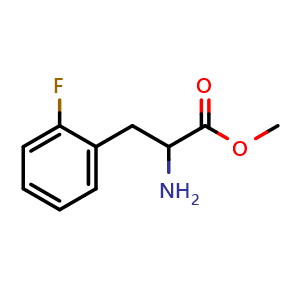 Chemical structure of Methyl 2-amino-3-(2-fluorophenyl)propanoate , CAS 191930-42-4, AChemBlock Y223711