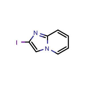 Chemical structure of 2-Iodoimidazo[1,2-a]pyridine , CAS 1373338-15-8, AChemBlock Y223812