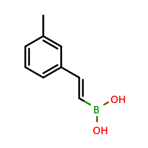 Chemical structure of (E)-(3-Methylstyryl)boronic acid , CAS 352530-26-8, AChemBlock Y223841