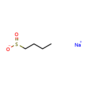 Chemical structure of N-Butanesulfinic acid sodium salt , CAS 16642-95-8, AChemBlock Y223900