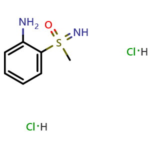Chemical structure of 2-(S-Methylsulfonimidoyl)aniline dihydrochloride , AChemBlock Y223903