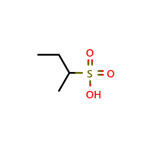 Chemical structure of Butane-2-sulfonic acid , CAS 16794-12-0, AChemBlock Y223913