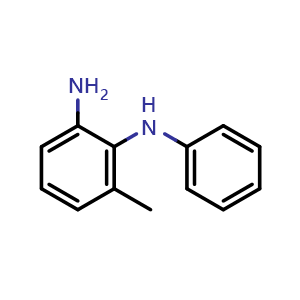 Chemical structure of 3-Methyl-N2-phenyl-1,2-benzenediamine , CAS 1393175-94-4, AChemBlock Y223918