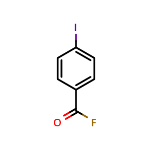 Chemical structure of 4-Iodobenzoyl fluoride , CAS 2415937-32-3, AChemBlock Y223956