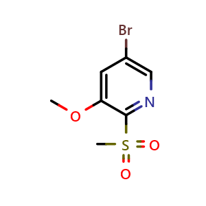 5-Bromo-3-methoxy-2-(methylsulfonyl)pyridine