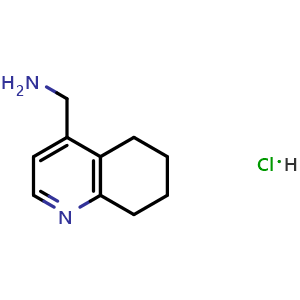 Chemical structure of 5,6,7,8-Tetrahydro-4-quinolinemethanamine hydrochloride , CAS 1864063-83-1, AChemBlock Y224041