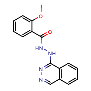 Chemical structure of 2-Methoxy-N'-(phthalazin-1-yl)benzohydrazide , AChemBlock Y224082