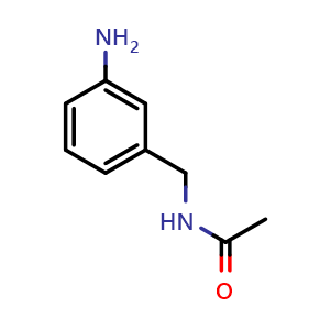 Chemical structure of N-(3-Aminobenzyl)acetamide , CAS 180080-56-2, AChemBlock Y224109