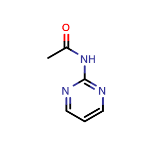 Chemical structure of N-(Pyrimidin-2-yl)acetamide , CAS 13053-88-8, AChemBlock Y224113