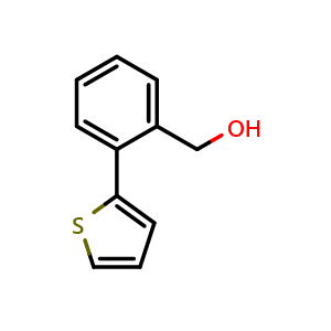 Chemical structure of (2-(Thiophen-2-yl) phenyl)methanol , CAS 773872-97-2, AChemBlock Y224122