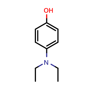 Chemical structure of 4-Diethylaminophenol , CAS 17609-82-4, AChemBlock Y224141