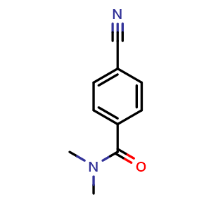 Chemical structure of 4-cyano-N,N-dimethyl-benzamide , CAS 24167-50-8, AChemBlock Y224154