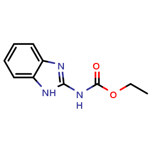 Chemical structure of Ethyl N-(1h-benzimidazol-2-yl)carbamate , CAS 6306-71-4, AChemBlock Y224200