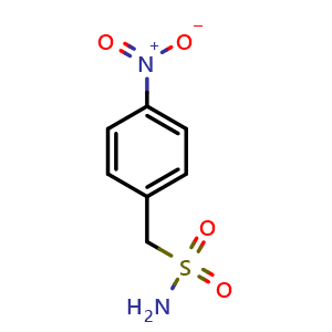 Chemical structure of 4-nitro-benzenemethanesulfonamide , CAS 88918-72-3, AChemBlock Y224202