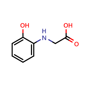 Chemical structure of 2-hydroxyphenyl-glycine , CAS 71428-90-5, AChemBlock Y224224