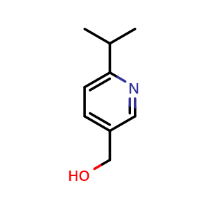 Chemical structure of 6-(1-methylethyl)-3-Pyridinemethanol , CAS 107756-02-5, AChemBlock Y224227