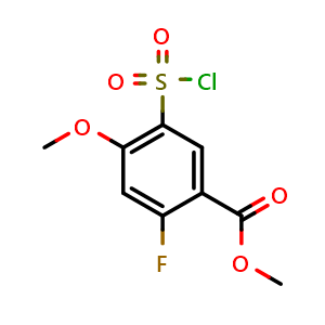 methyl 5-(chlorosulfonyl)-2-fluoro-4-methoxybenzoate