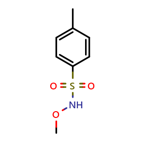 Chemical structure of N-methoxy-4-methyl-benzenesulfonamide , CAS 90090-41-8, AChemBlock Y224276