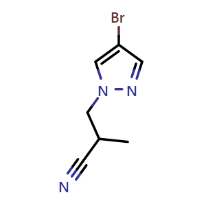 3-(4-bromopyrazol-1-yl)-2-methylpropanenitrile