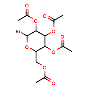 Chemical structure of 2,3,4,6-Tetra-o-acetyl-alpha-galactosylpyranosyl bromide , CAS 529493-92-3, AChemBlock Y224322