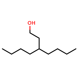 Chemical structure of 3-butylheptan-1-ol , CAS 51655-56-2, AChemBlock Y224481